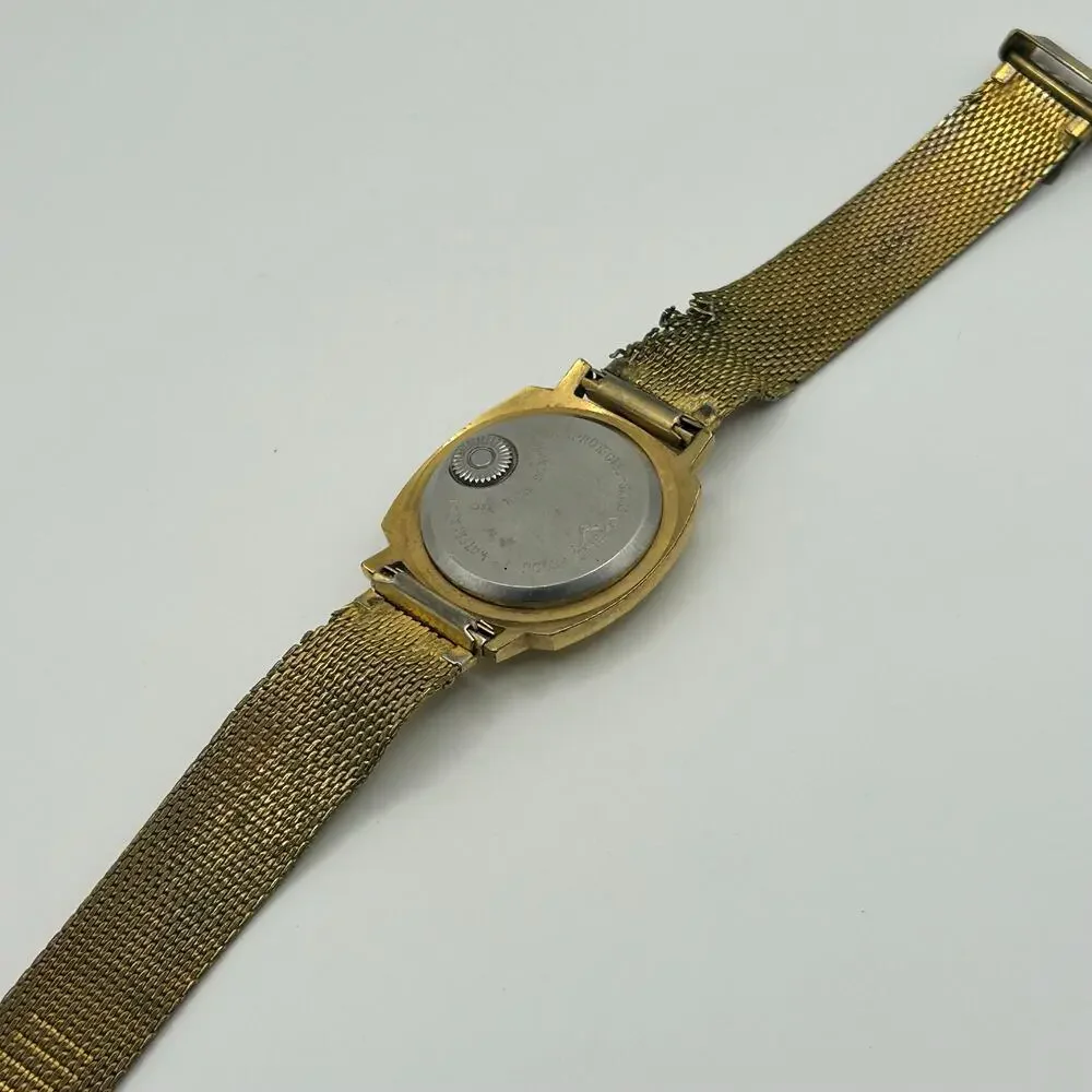 Vintage Gold-tone Voumard 2000 Swiss-made Mechanical Watch Working New Battery
